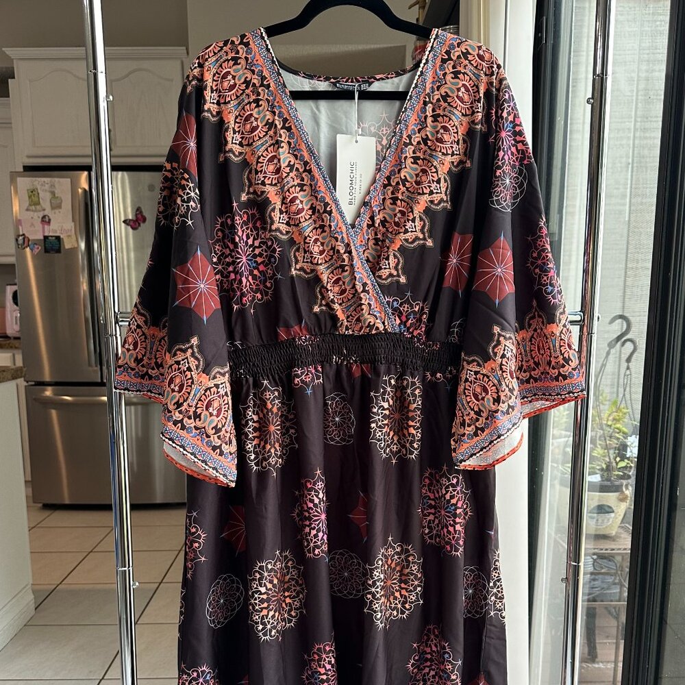 Bloomchic BoHo Kimono Style Summer Dress
